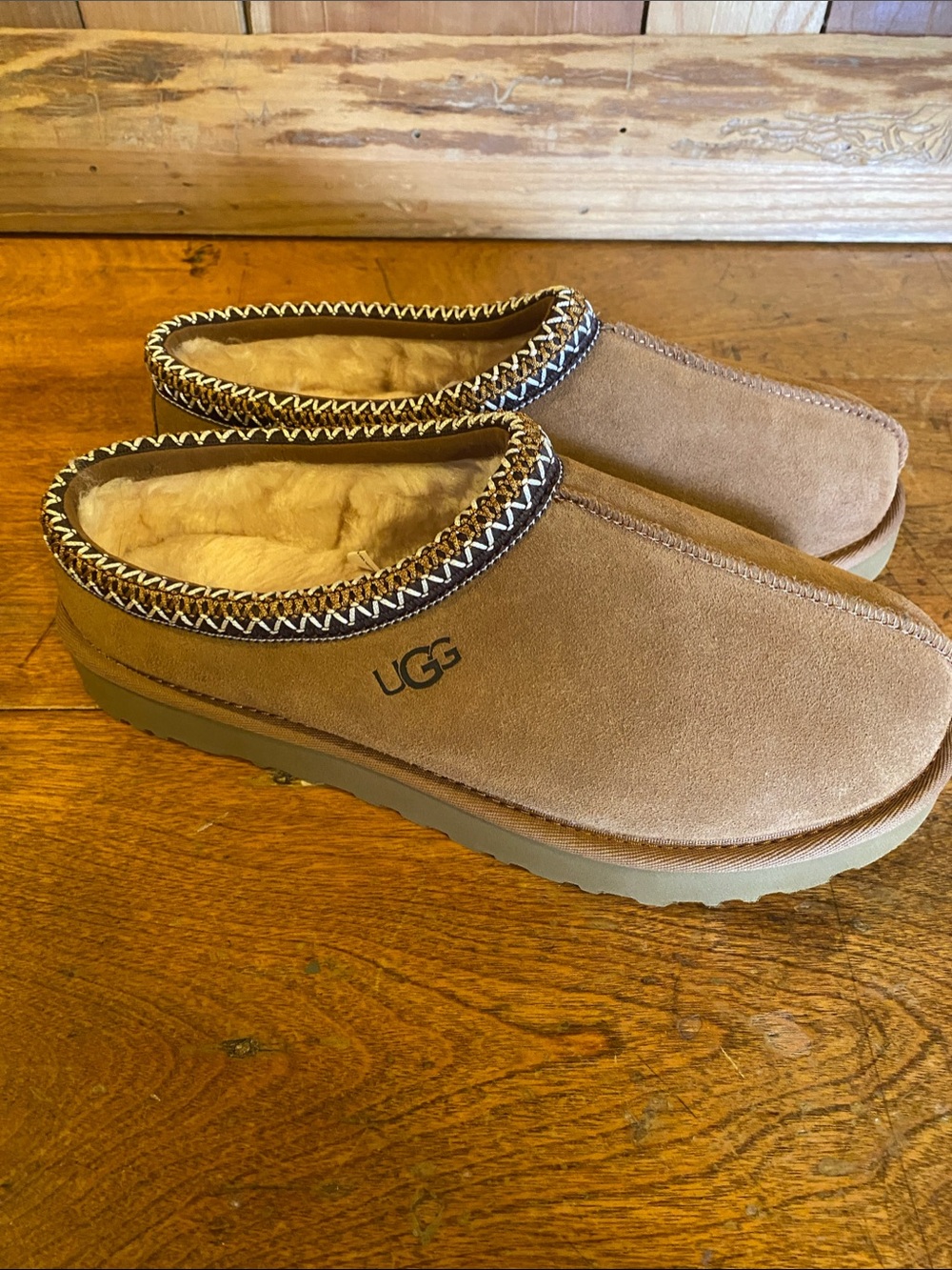 UGG Women's Suede Slip-On Mule in Tan
